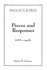 Preces and Responses SATB choral sheet music cover